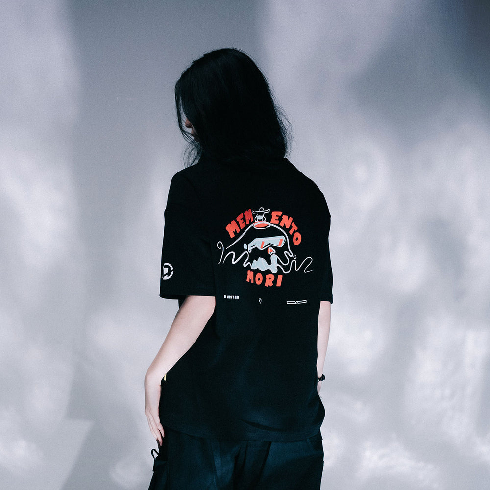 SkullWave Broad Tee - Black
