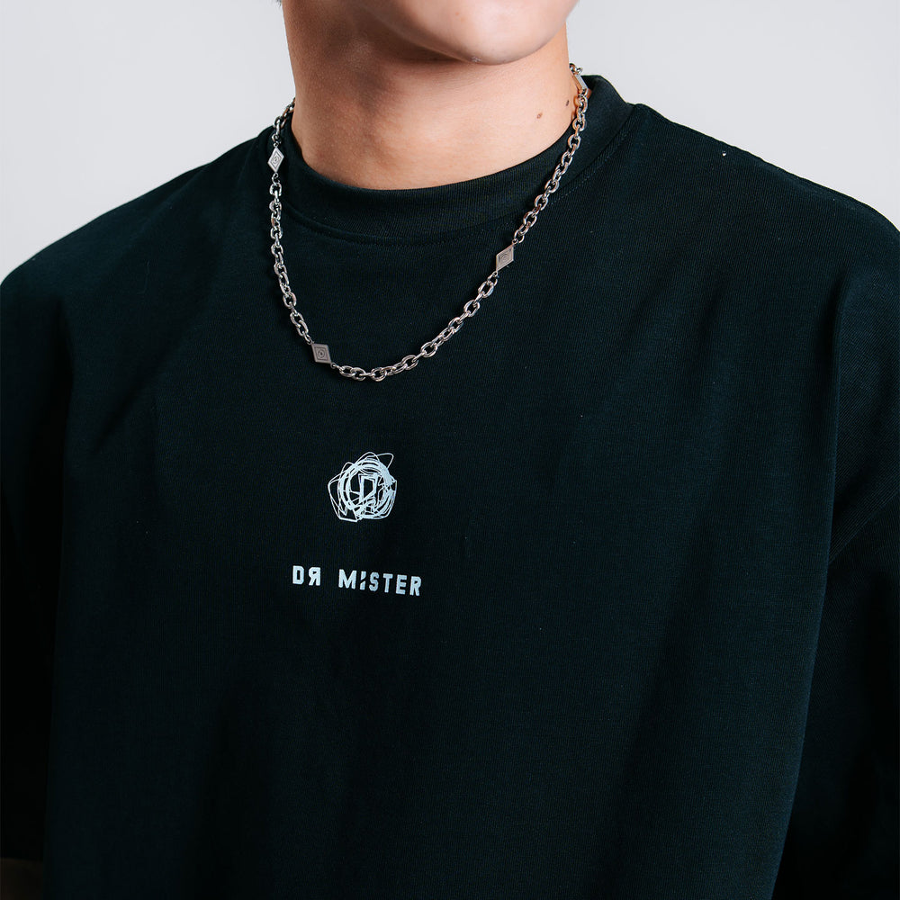 Scribbles Chaotic Peace L-Broad Tee - Black