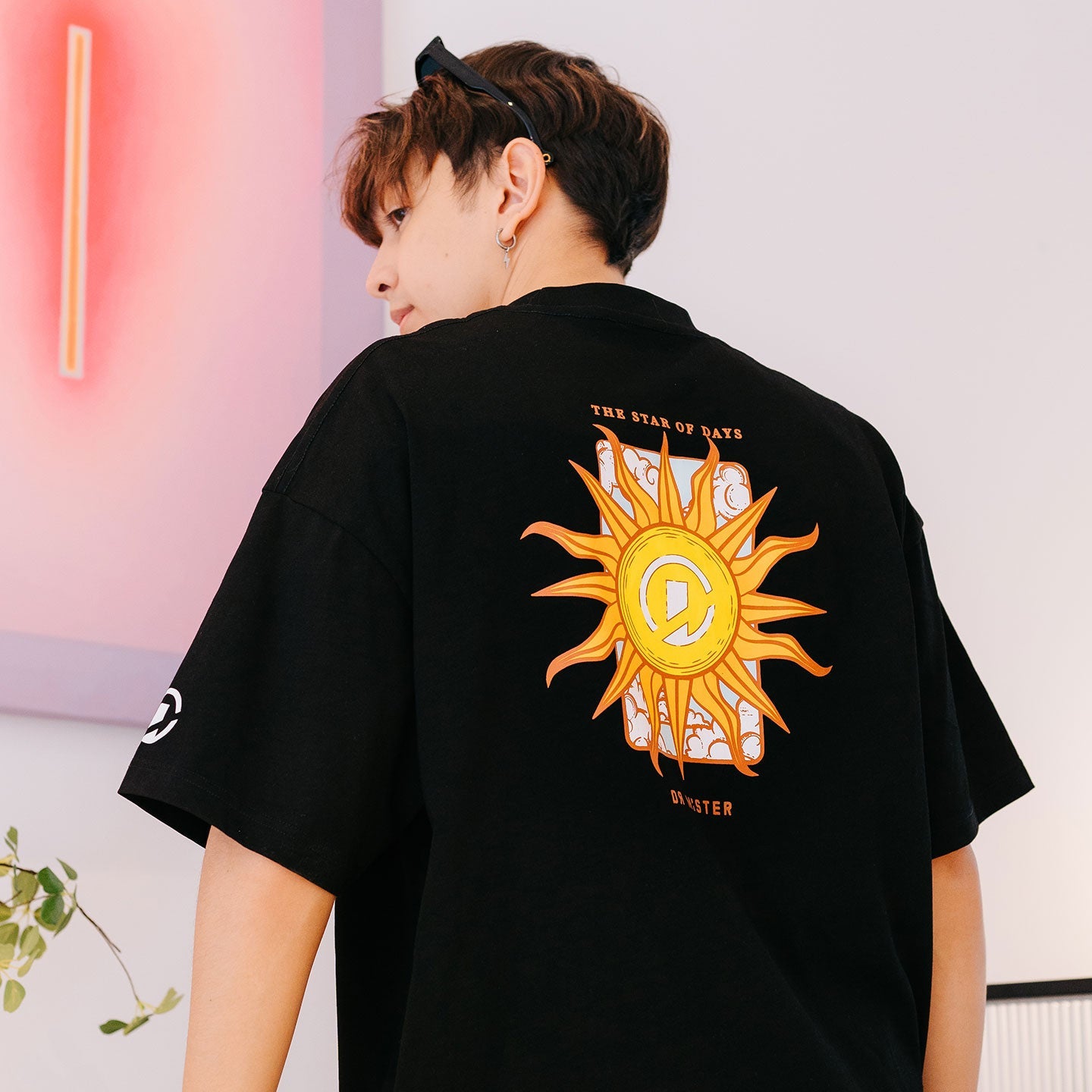 The Sun Broad Tee - Black