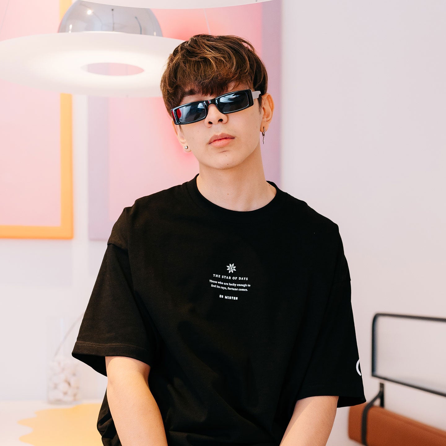 The Sun Broad Tee - Black