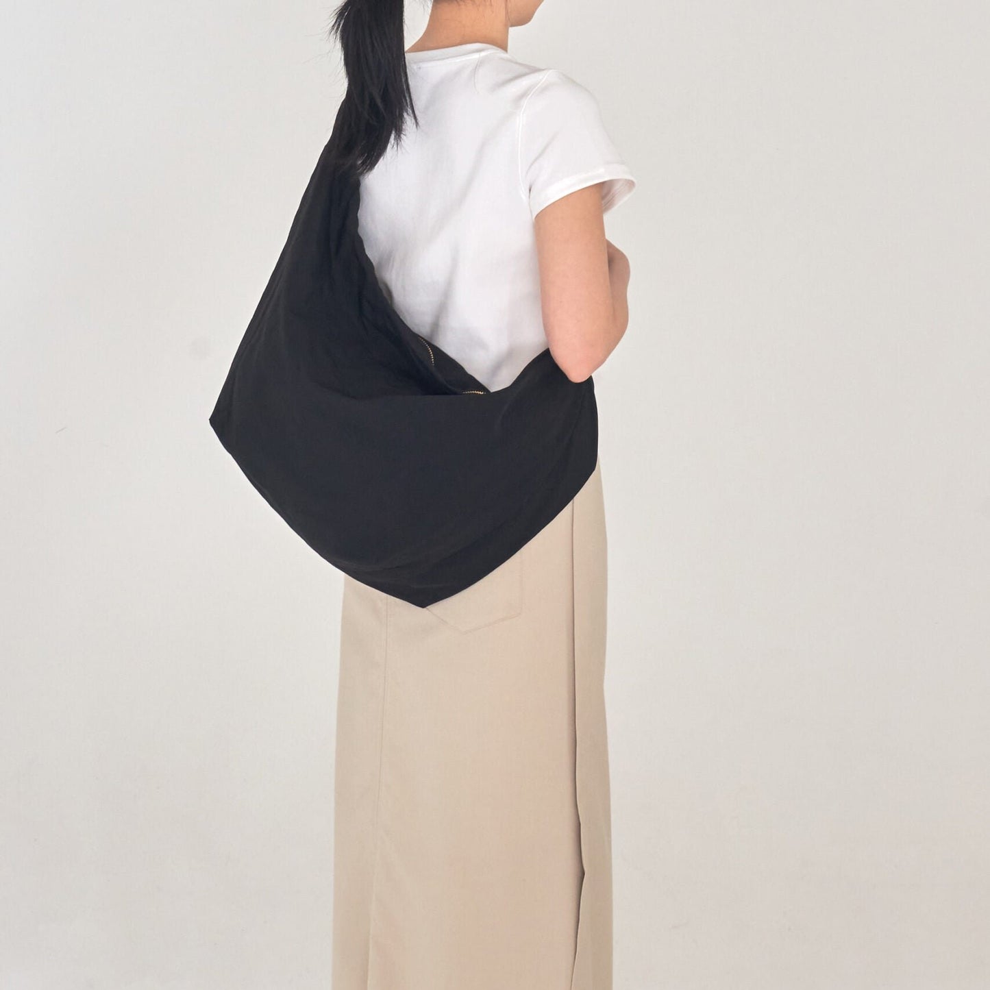 Knot Nylon Bag (Black)