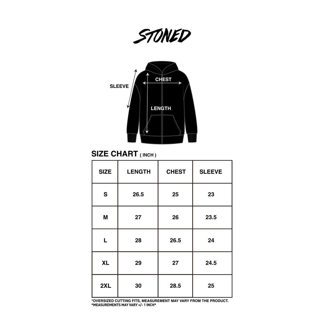 WBB25 : Quad Zipped Up Hoodie Black