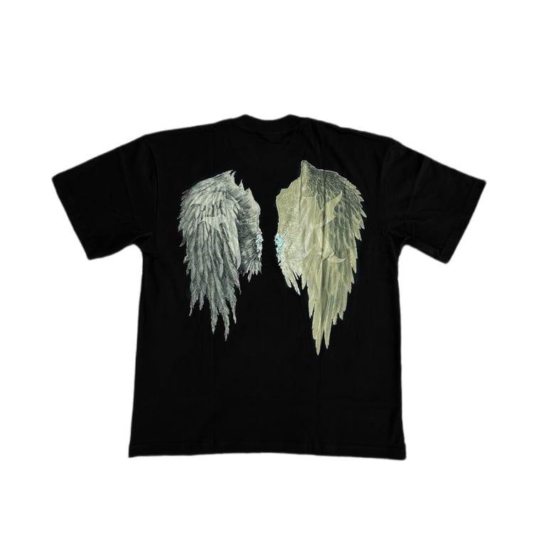A&D WINGS LOGO BLACK TEE