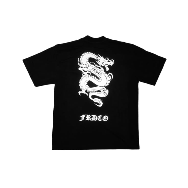 SUN WU LONG 3M REFLECTIVE BLACK TEE