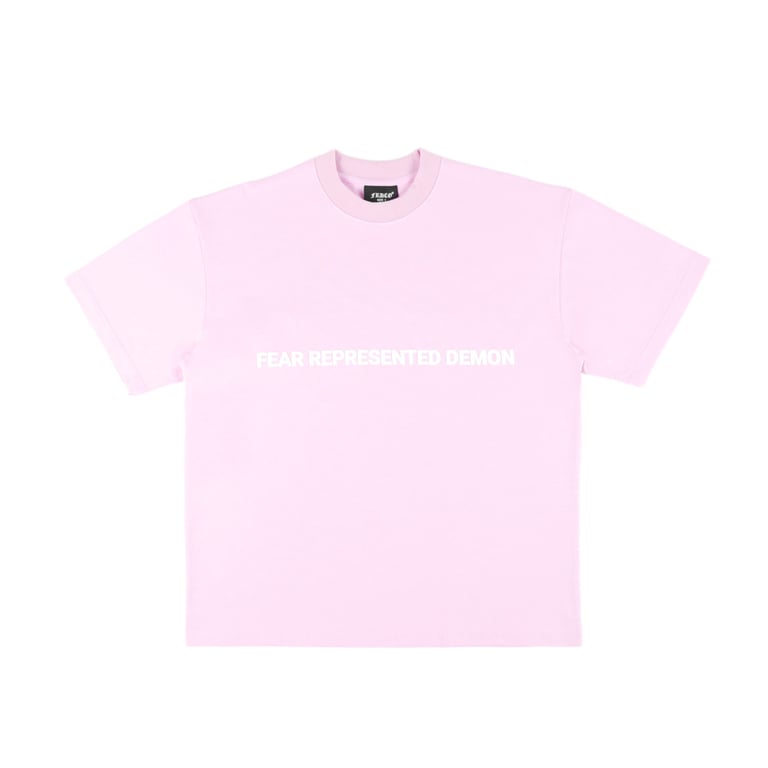 SS24 EMBOSSED LOGO PINK TEE
