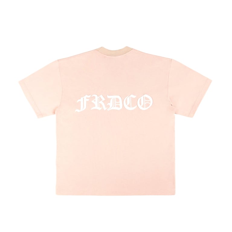 SS24 EMBOSSED LOGO PEACH TEE