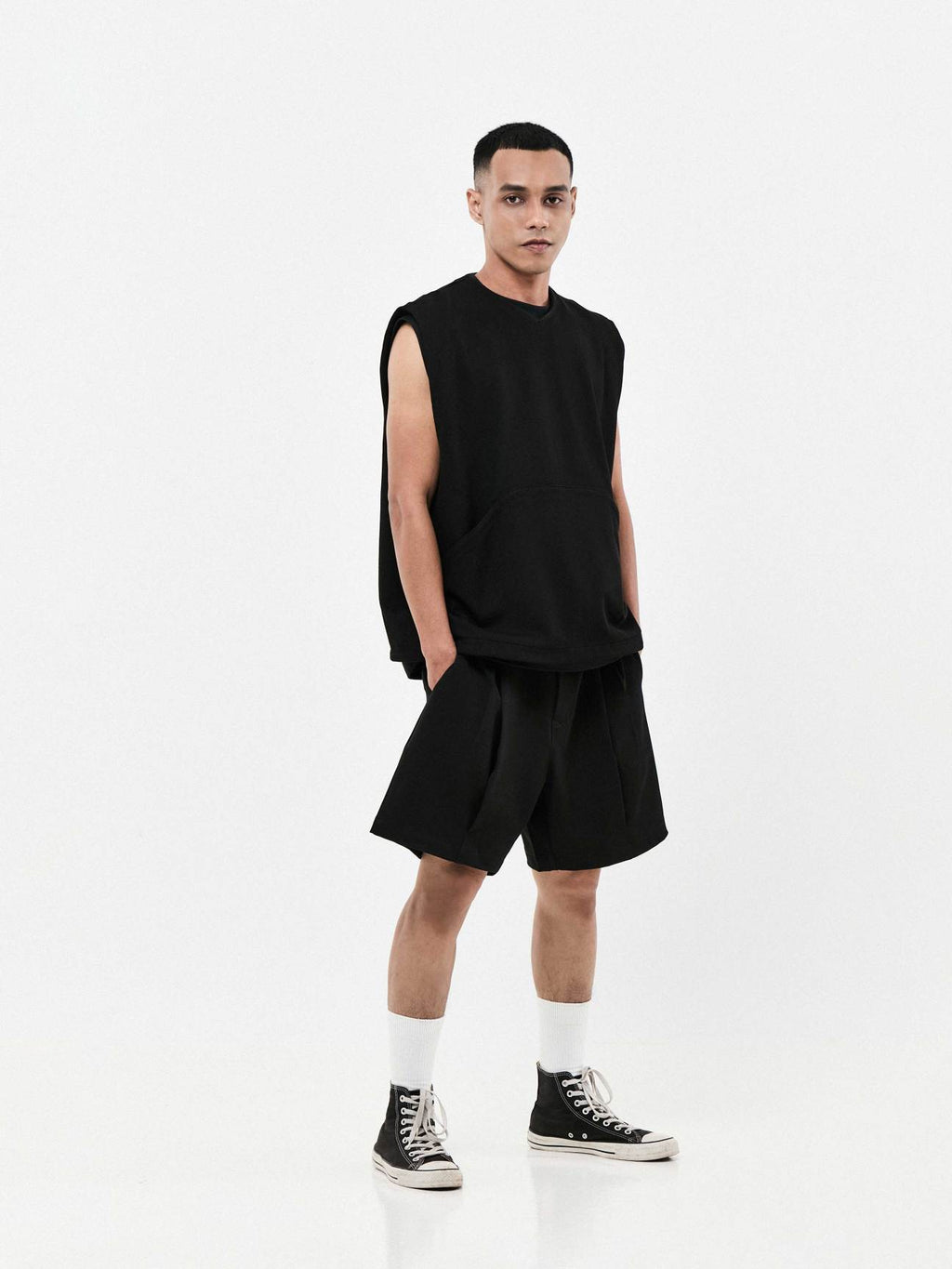 Casual Quarter Suit Shorts | Grey