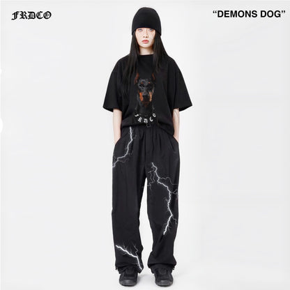 DOG HEAD LOGO BLACK TEE