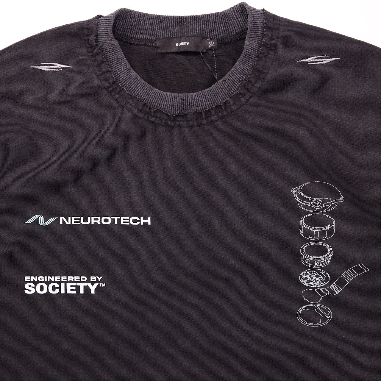 Synapse Info Tee Black