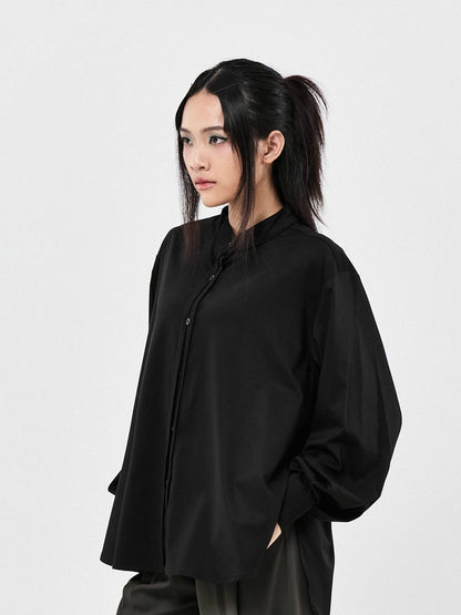 Office Bow Long Sleeve Shirt | White