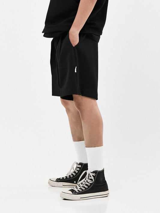 Casual Quarter Suit Shorts | Black