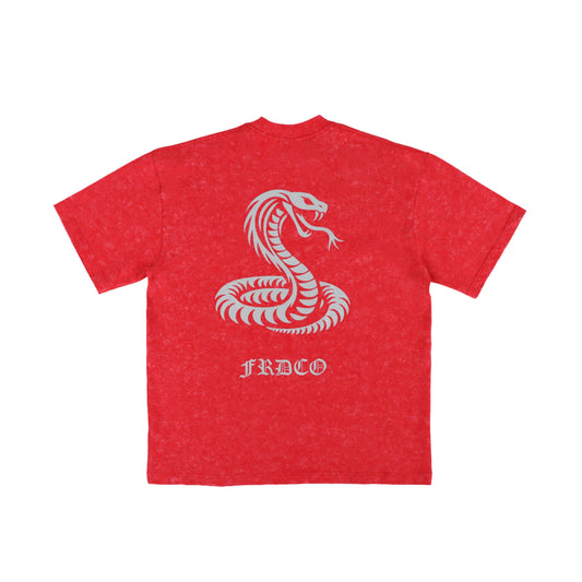 3M REFLECTIVE SNAKE WASHED RED TEE