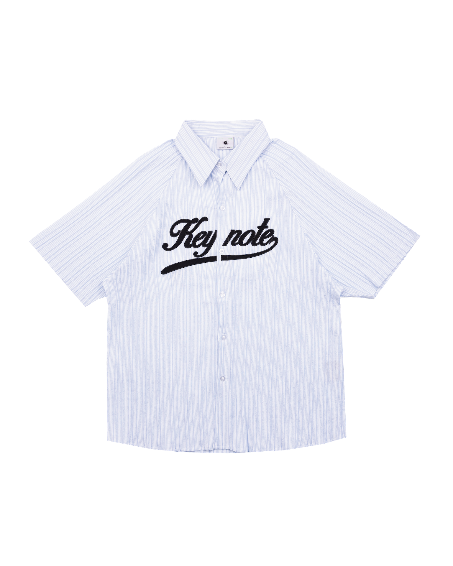 Logo Striped Shirt Blue