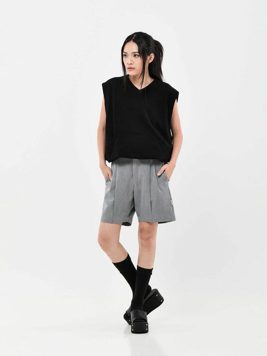 Casual Quarter Suit Shorts | Grey