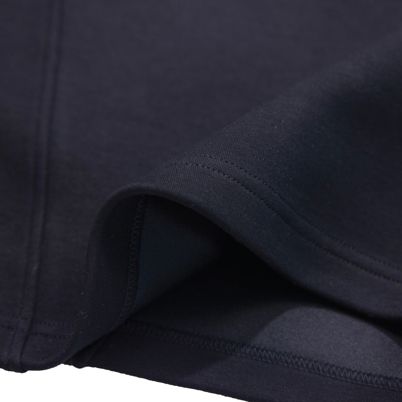 Tery Half-Zip Polo Black