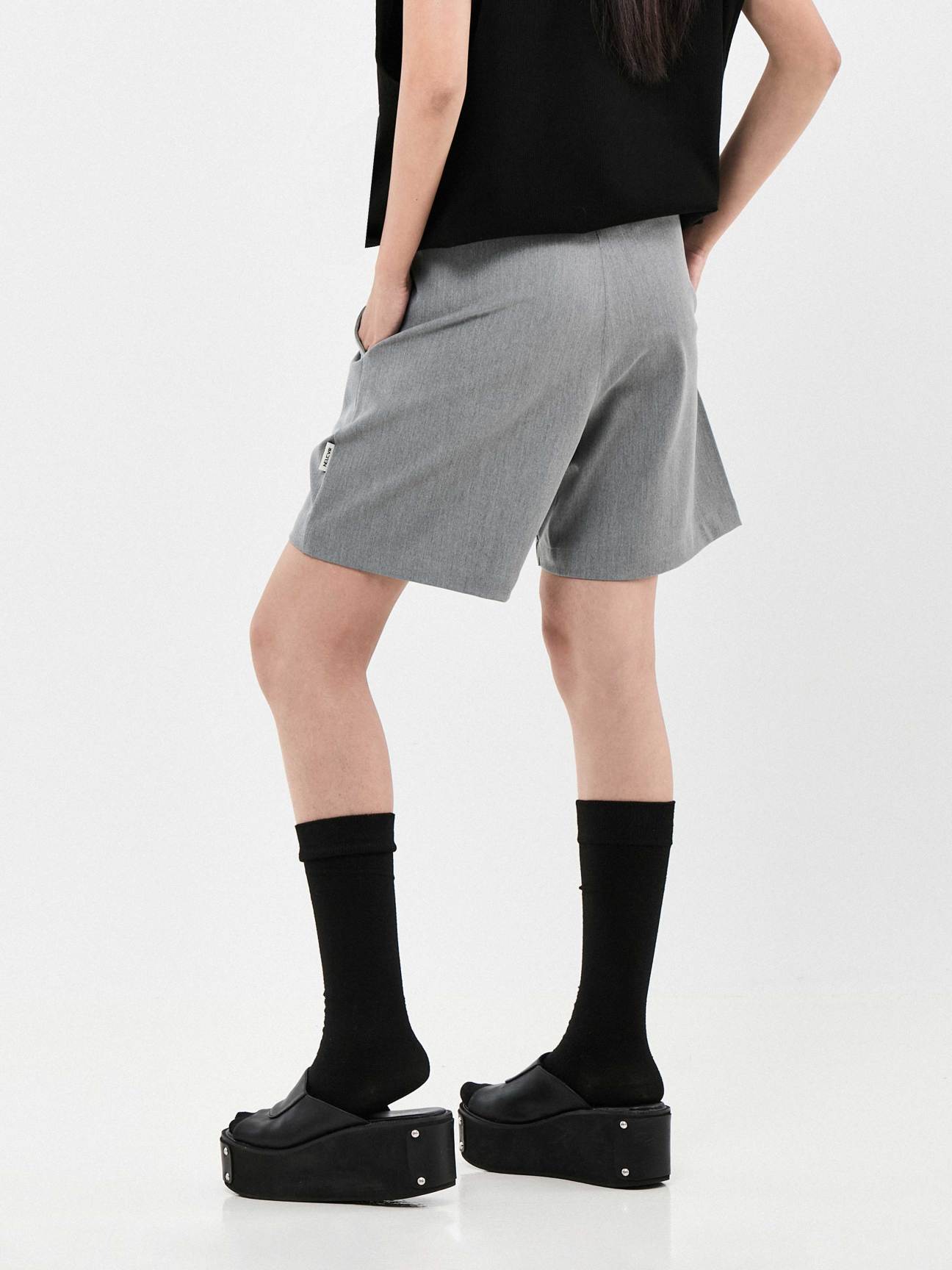 Casual Quarter Suit Shorts | Black