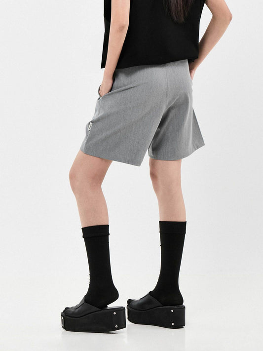 Casual Quarter Suit Shorts | Grey