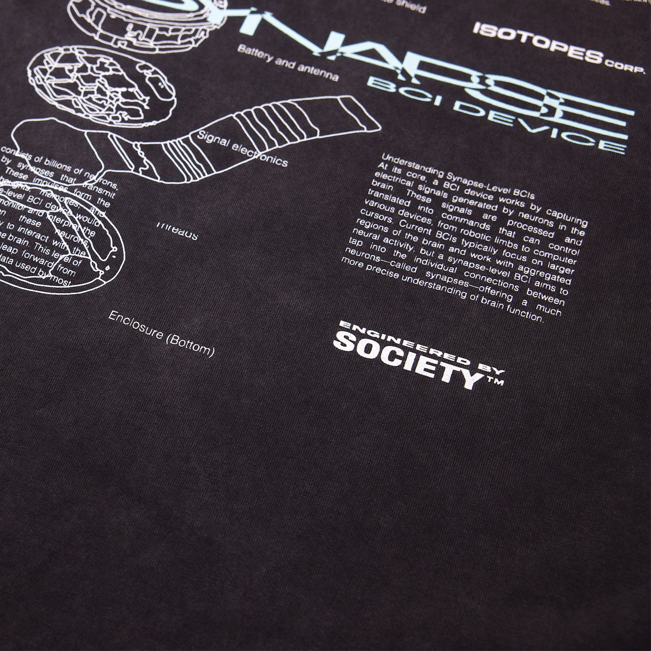Synapse Info Tee Black