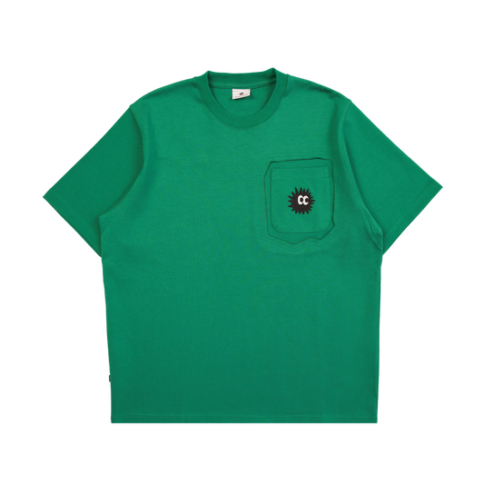 Layered Tide Tee Green