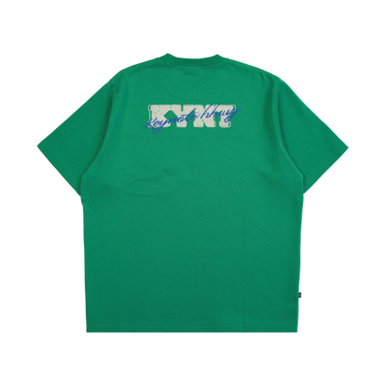 Layered Tide Tee Green