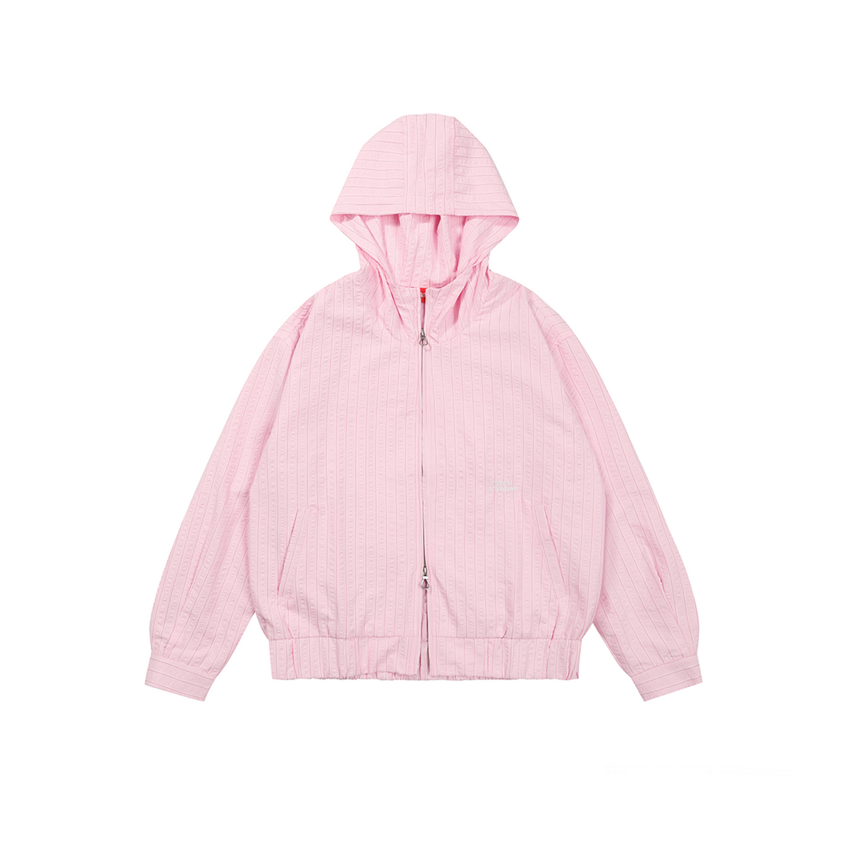A.A Cloudstripe Hoodie Jacket - Baby Pink