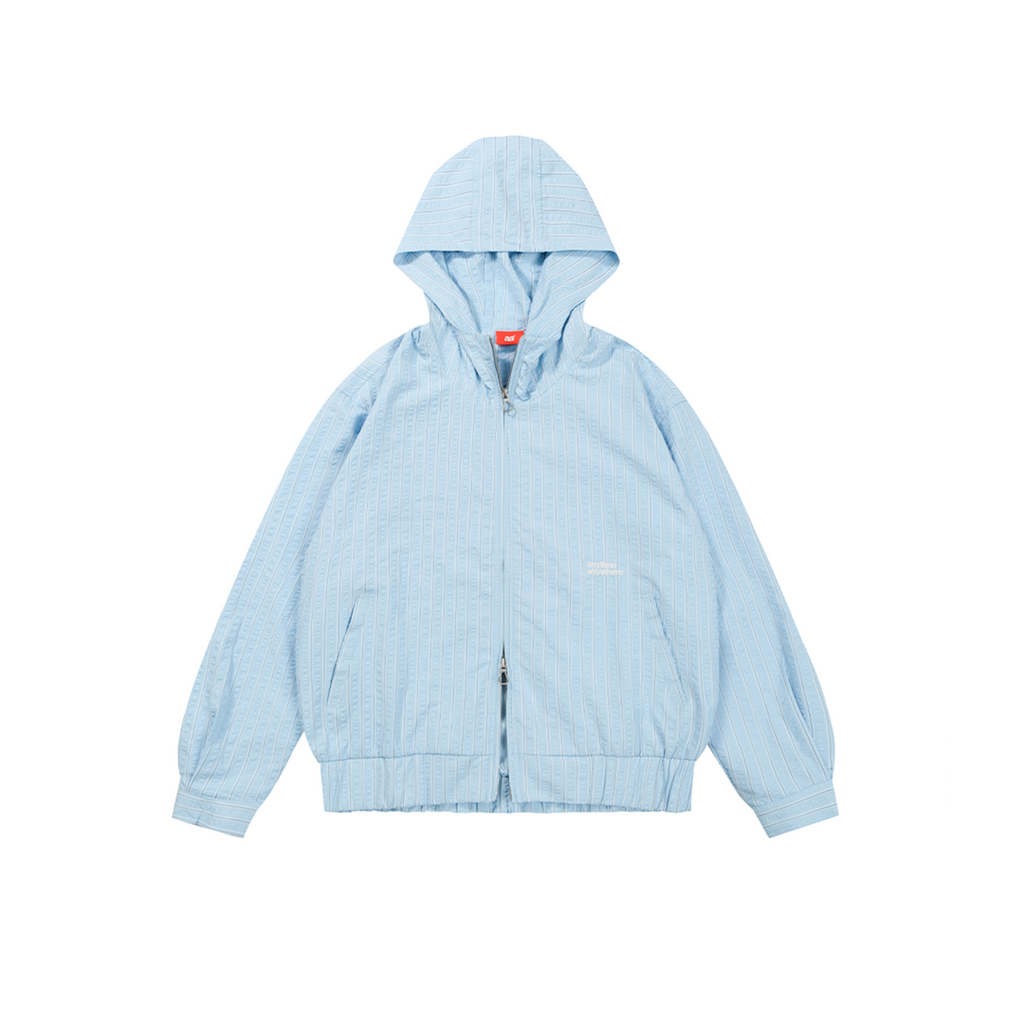A.A Cloudstripe Hoodie Jacket - Sky Blue