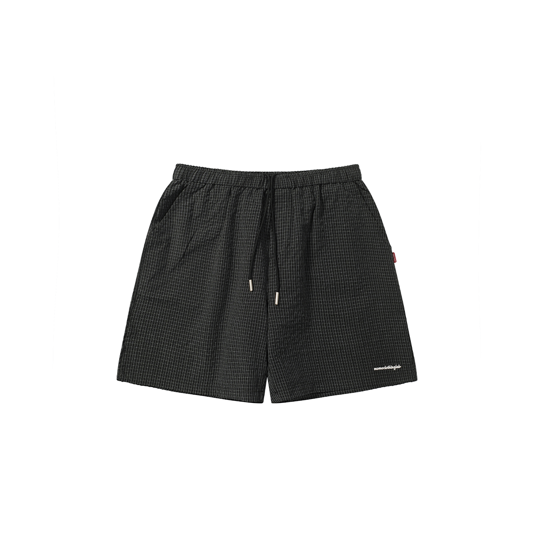 MOMO Checkered Track Shorts