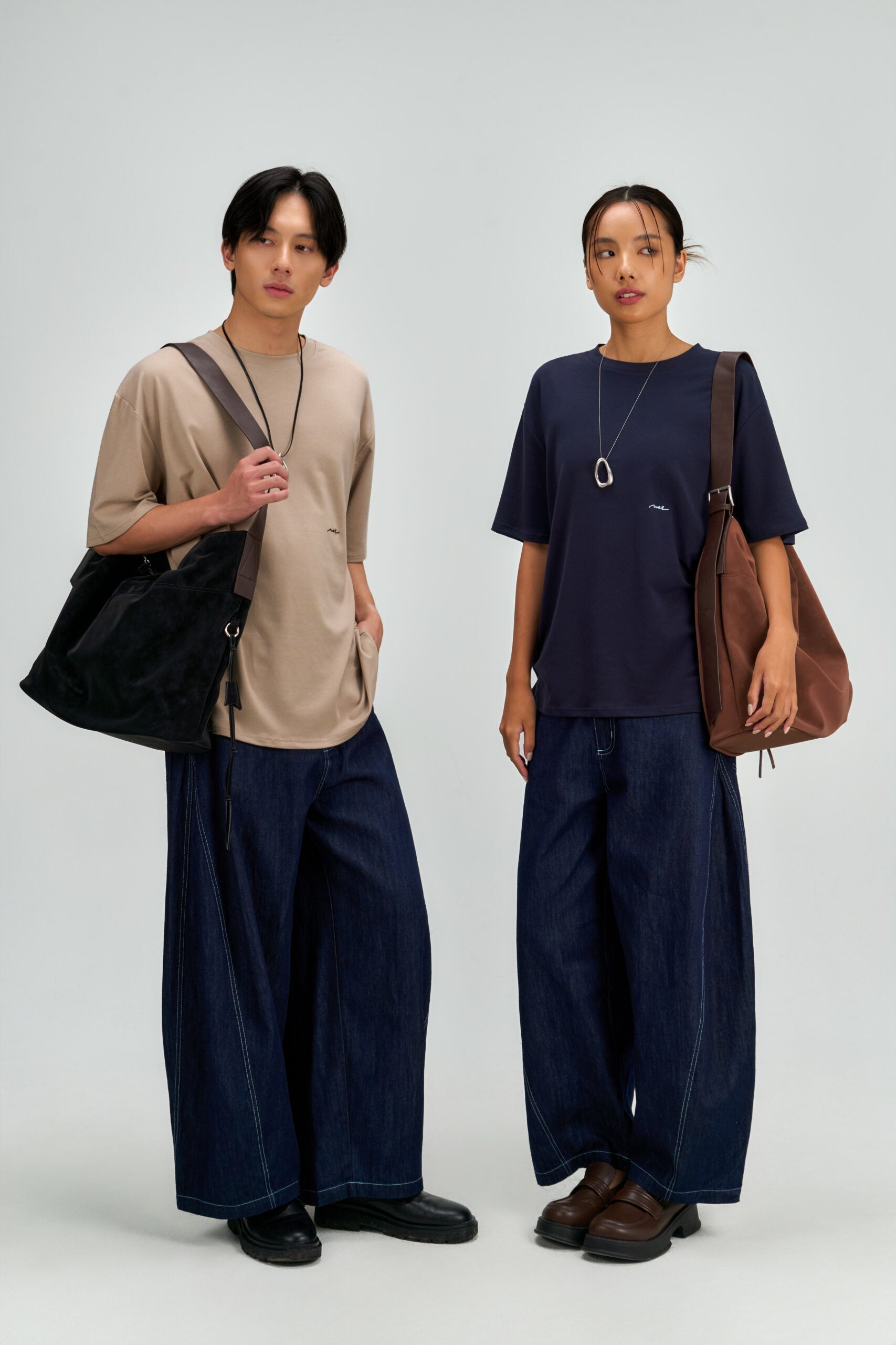 Large Soft Snow Leather Bag (Black)