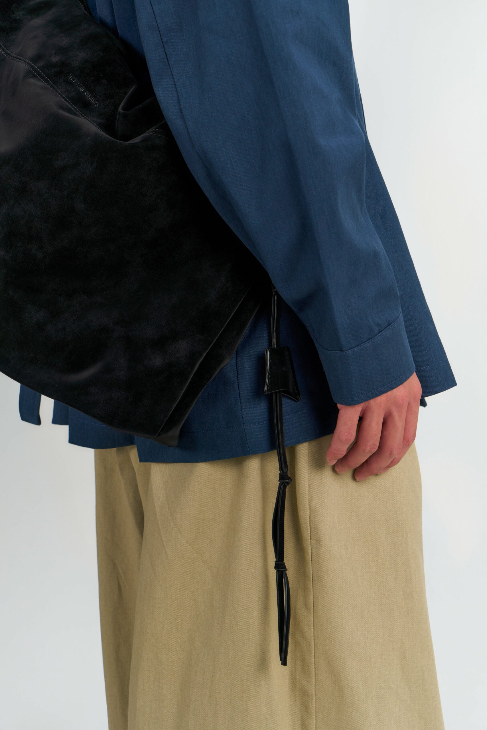 Large Soft Snow Leather Bag (Black)