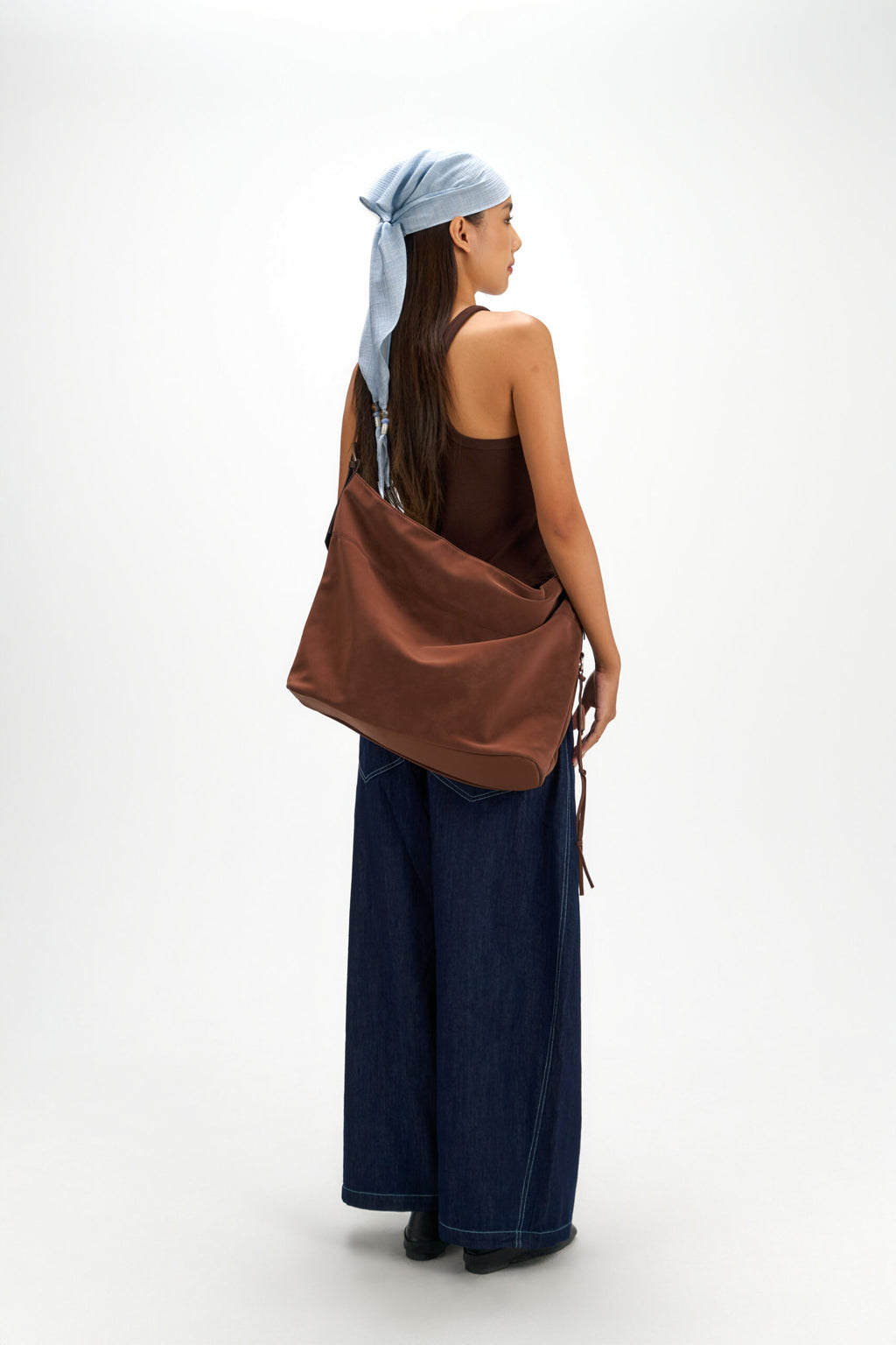 Large Soft Snow Leather Bag (Brown)