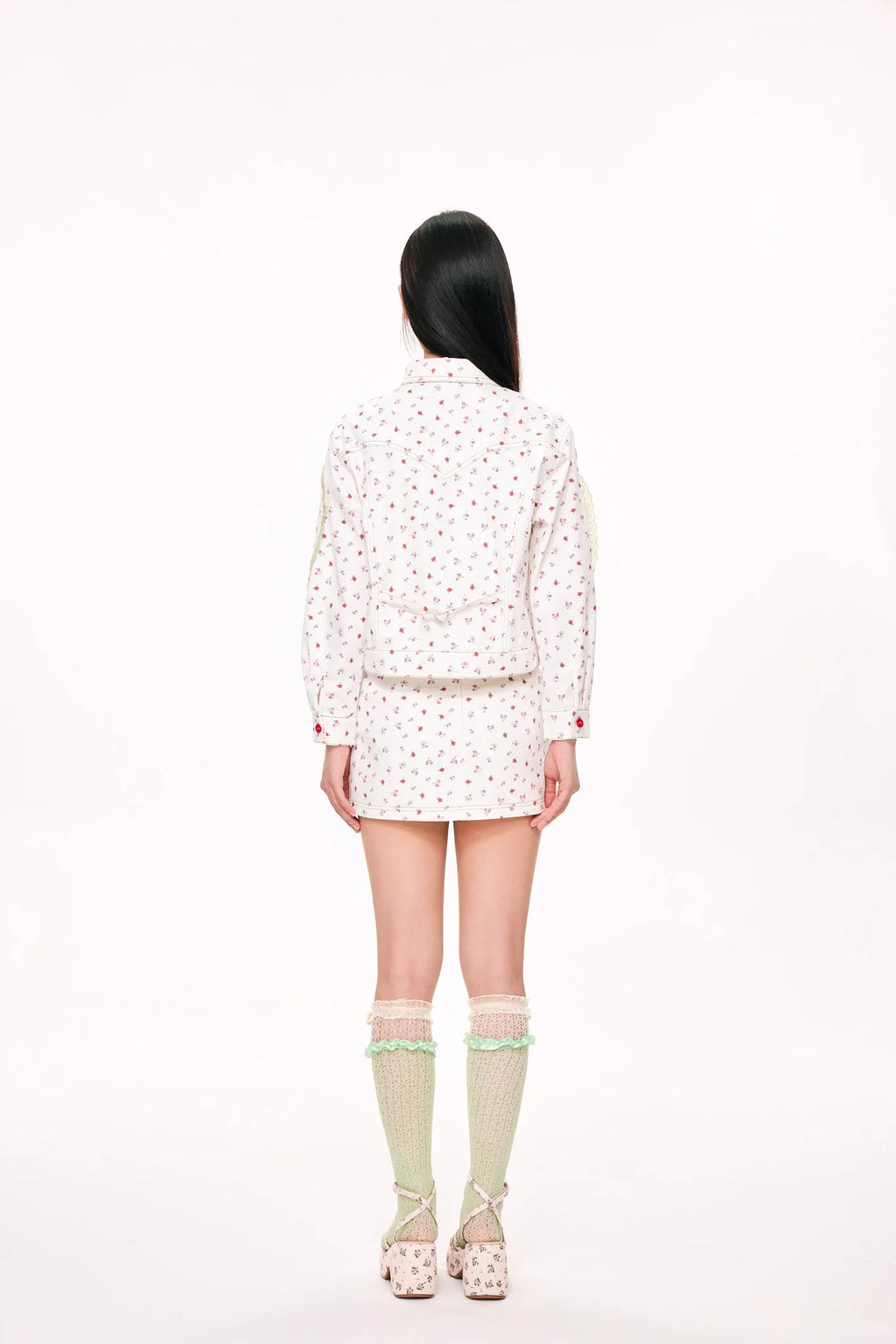 Handle with Care Mini Skirt (White)