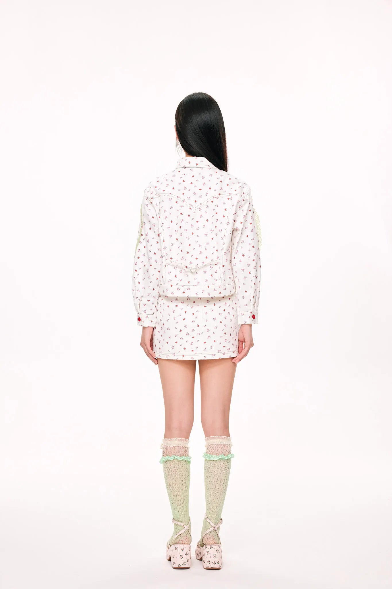 Handle with Care Mini Skirt (White)