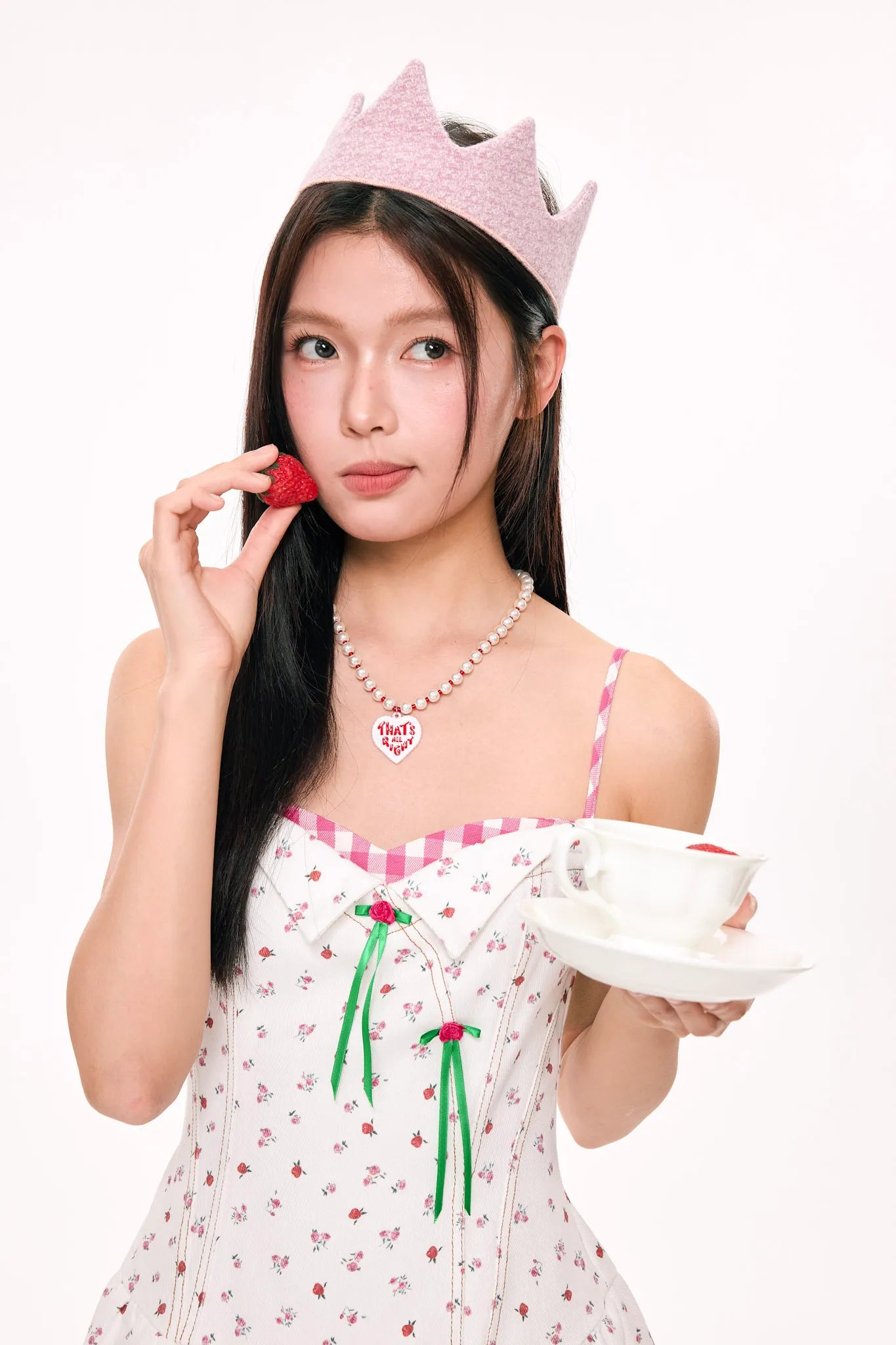 Lub-Dub Volume Mini Dress (White)