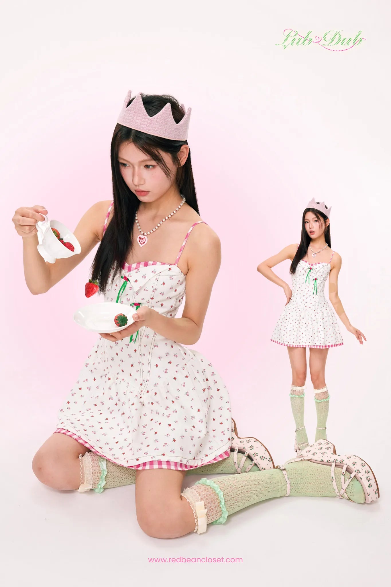 Lub-Dub Volume Mini Dress (White)