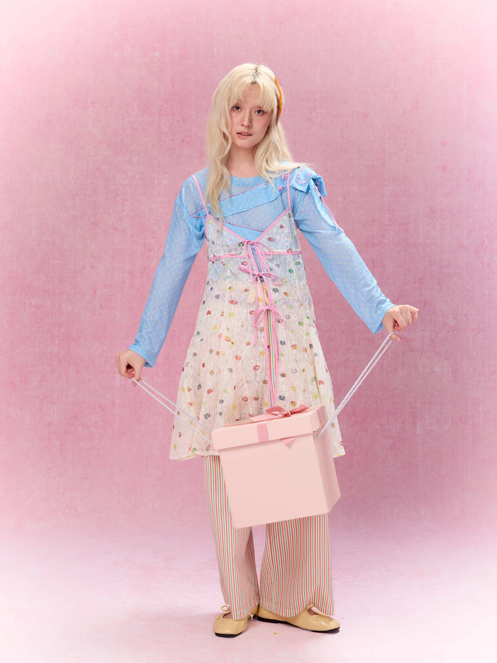 Best Day Ever Sheer Overlay Dress