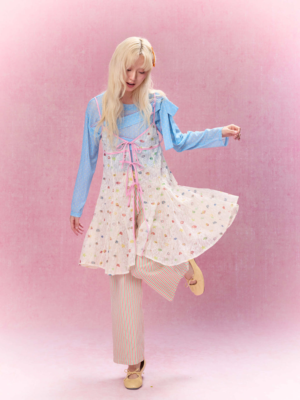 Best Day Ever Sheer Overlay Dress