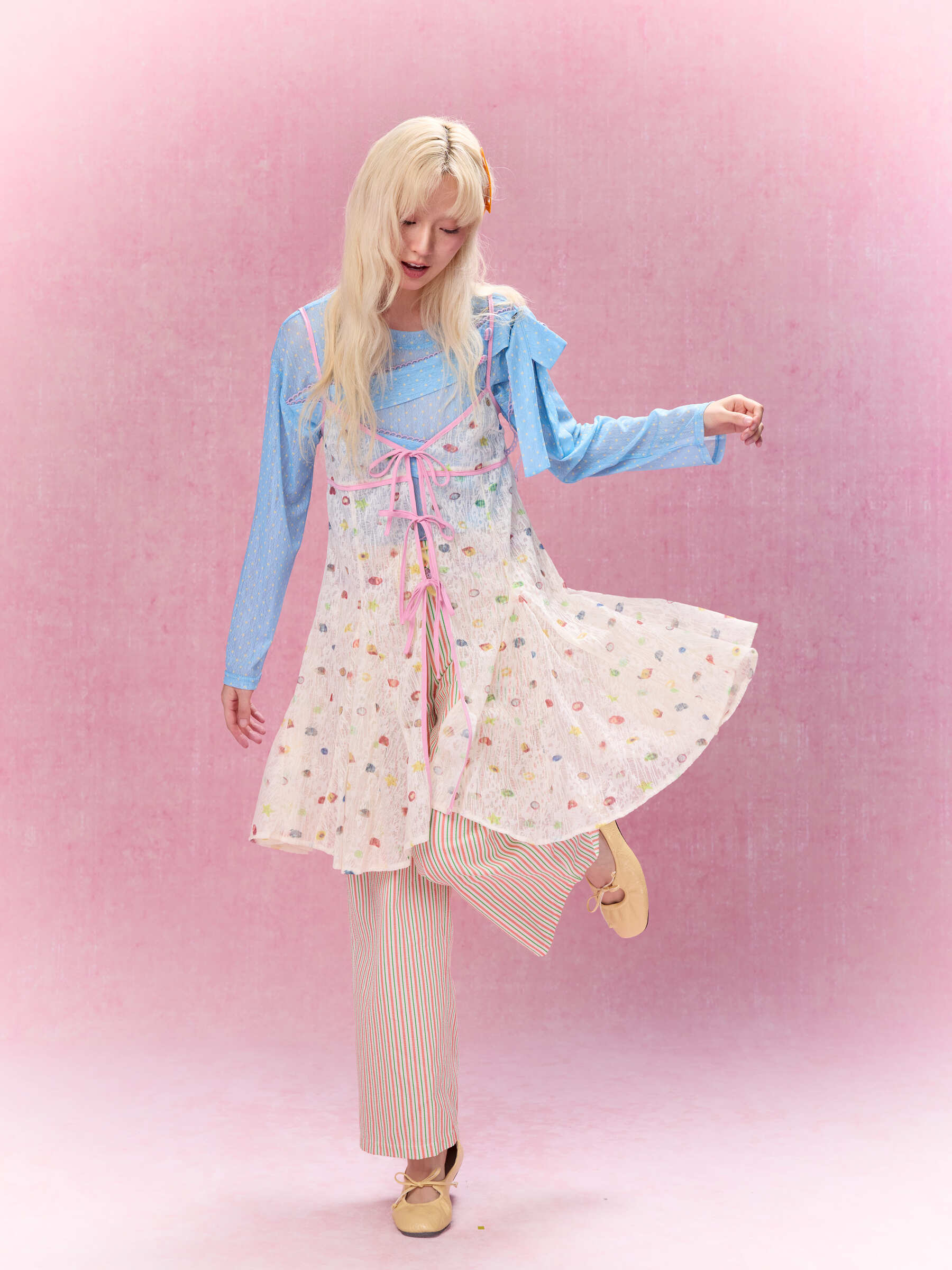 Best Day Ever Sheer Overlay Dress