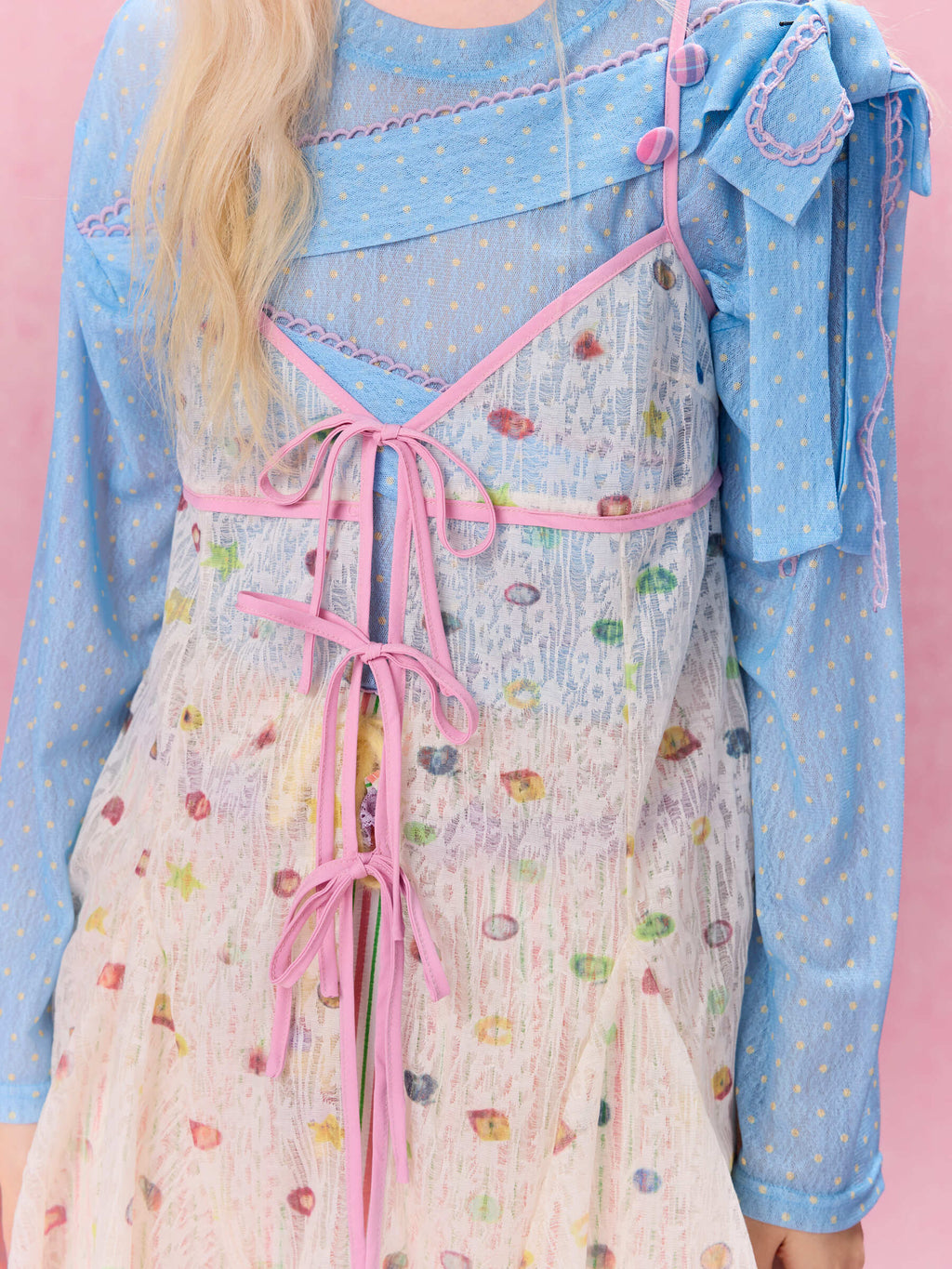Best Day Ever Sheer Overlay Dress