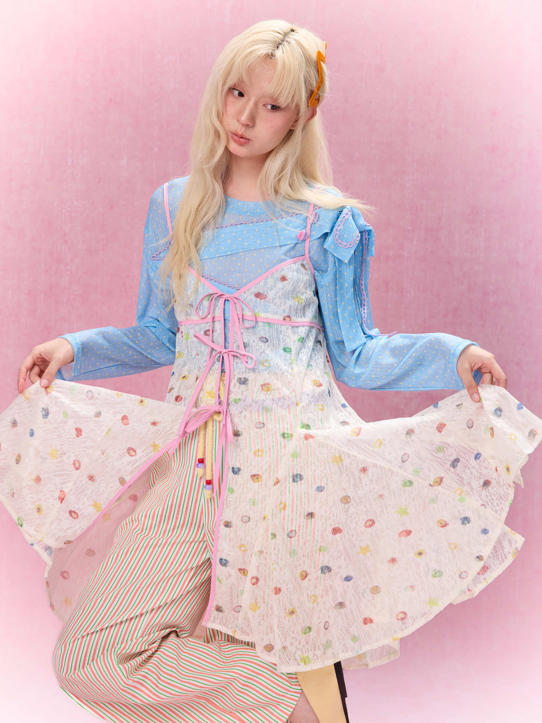 Best Day Ever Sheer Overlay Dress