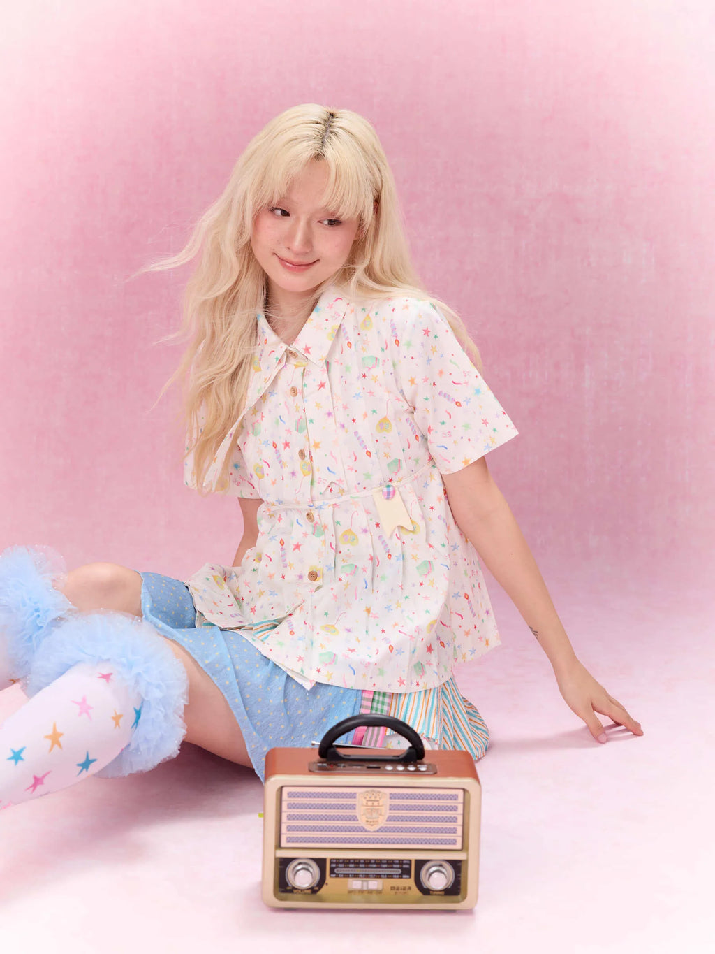 Best Day Ever Pleated Shirt