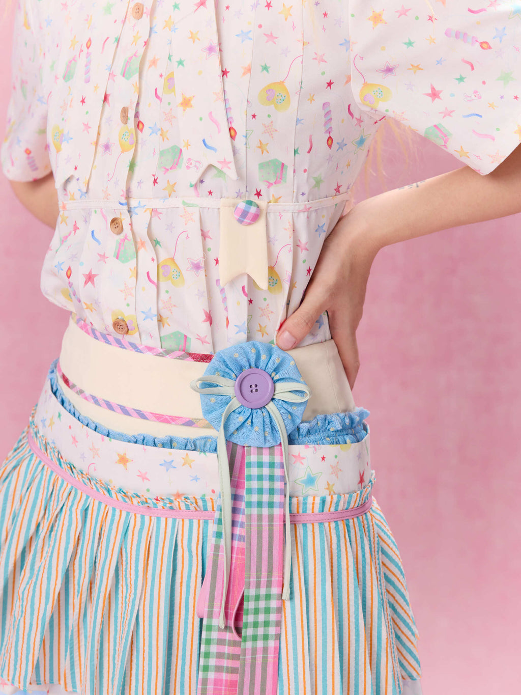 Best Day Ever Overlay Skirt Belt (Blue)