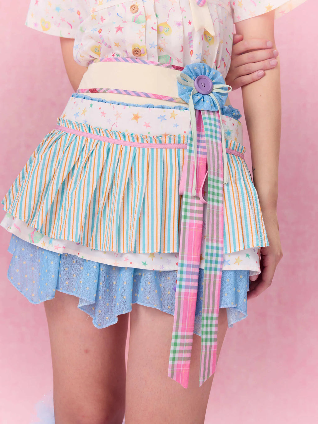 Best Day Ever Overlay Skirt Belt (Blue)