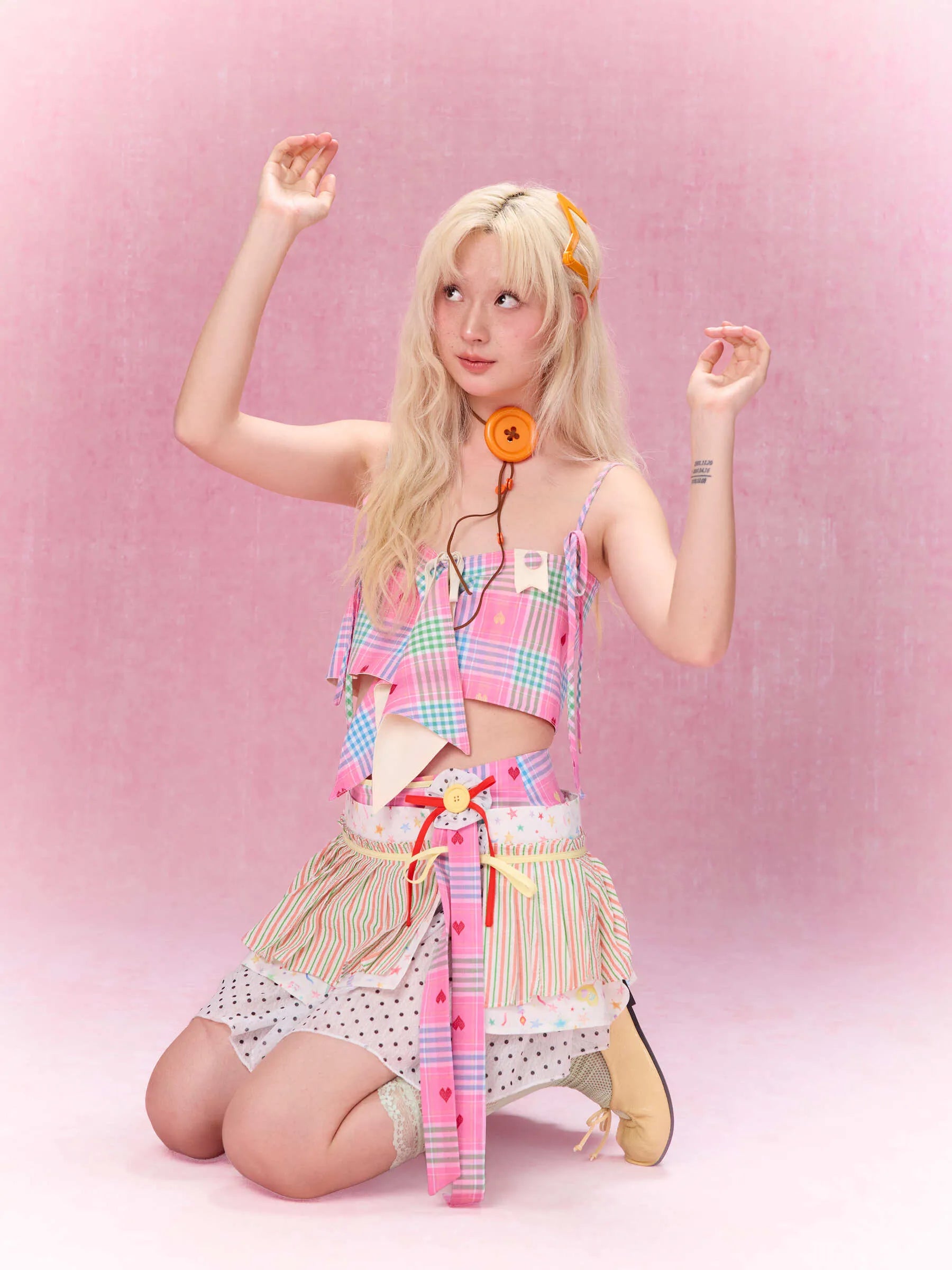 Best Day Ever Reversible Camisole (Pink/Yellow)
