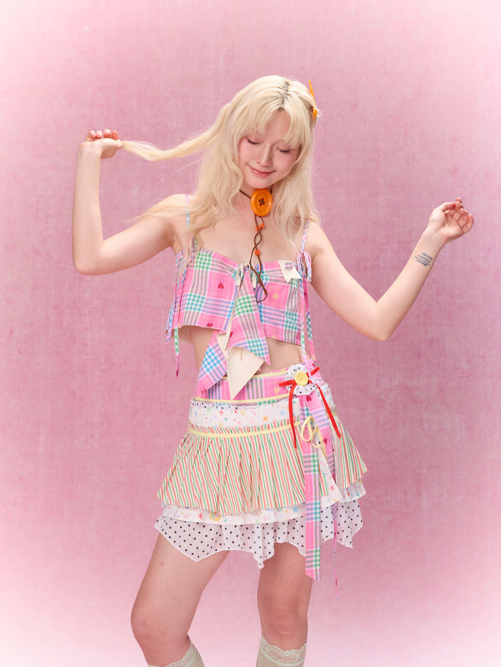 Best Day Ever Reversible Camisole (Pink/Yellow)