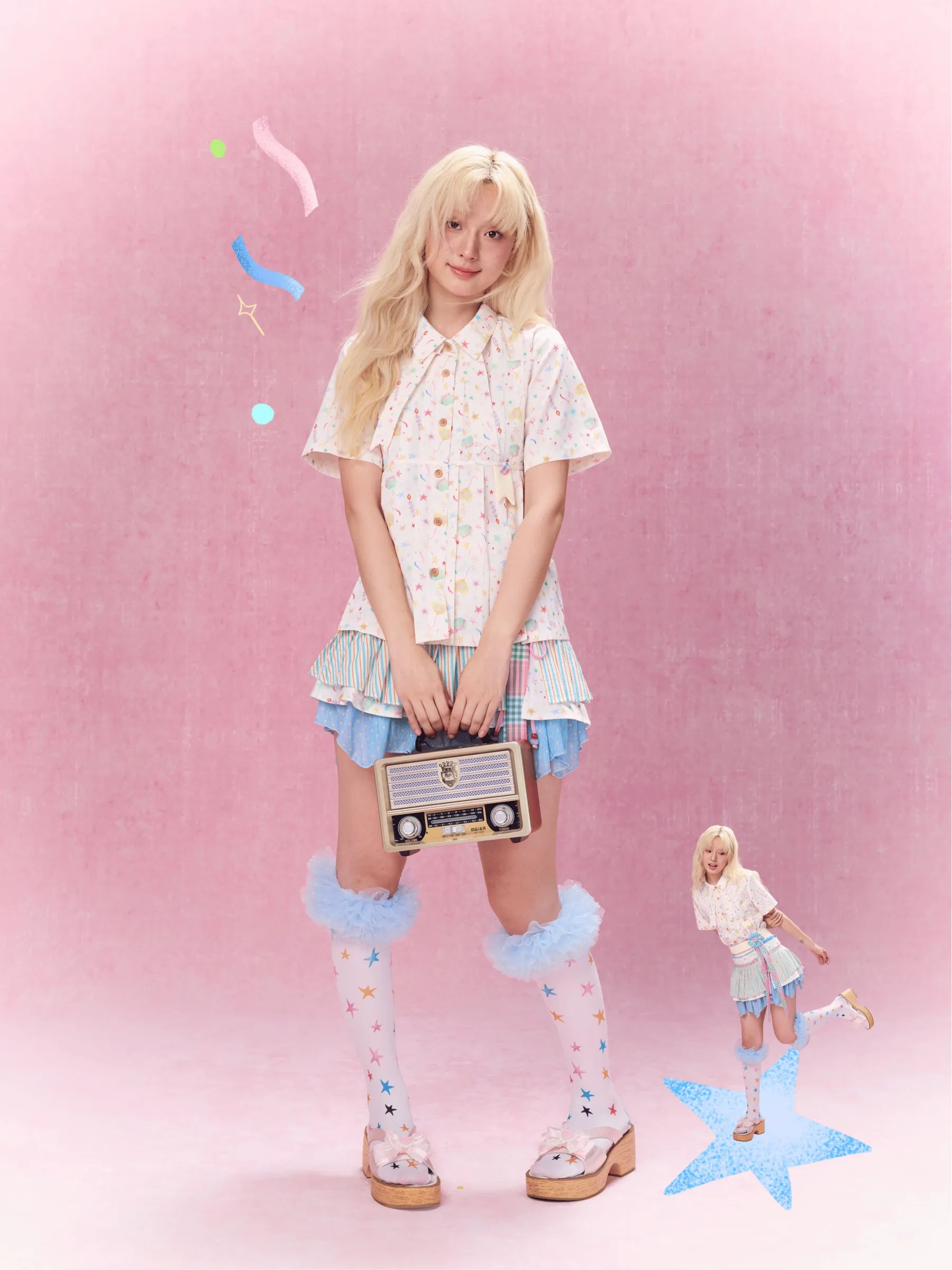 Best Day Ever Pleated Shirt