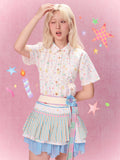 Best Day Ever Overlay Skirt Belt (Blue)