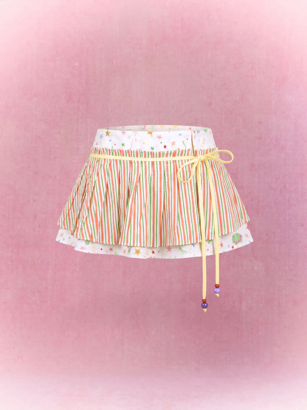Best Day Ever Overlay Skirt Belt (Peach)