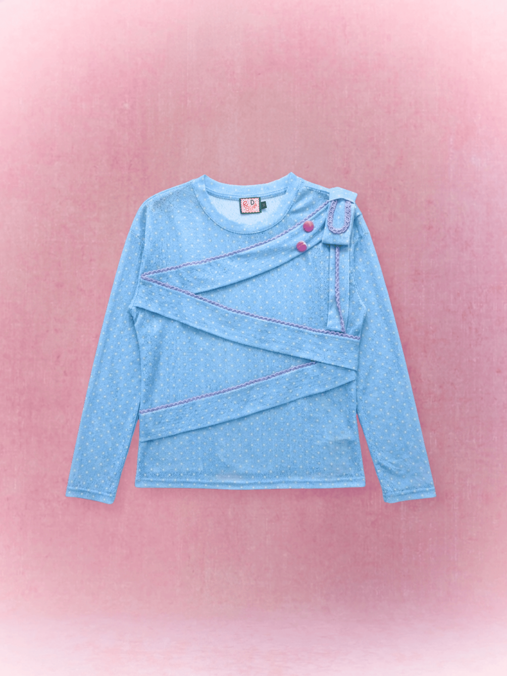Best Day Ever Sheer Top (Blue)