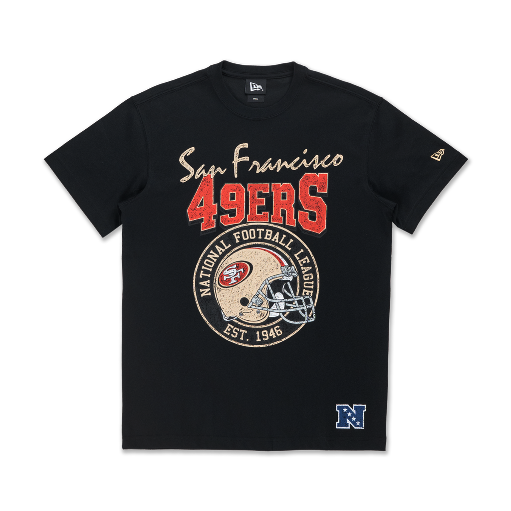 NEW ERA SS TEE NFL HELMET 25SS SAF49E BLACK