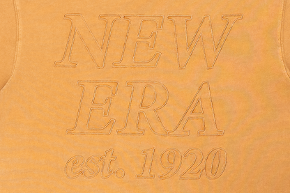 NEW ERA SS TEE NE LOGO WASHED DEEP SAND